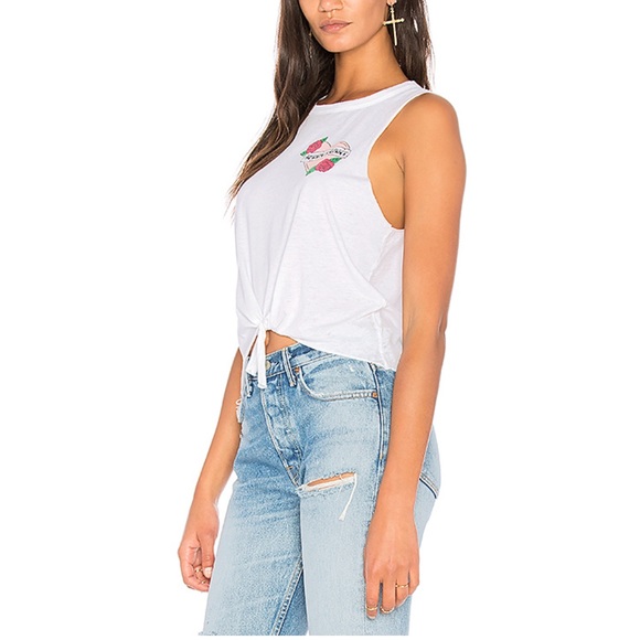 Chaser Sorry I Can't Tank in White Top Tee New M - Picture 4 of 5